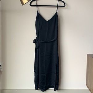 Black slip dress